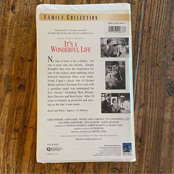 Vintage VHS Frank Capra It’s a Wonderful Life - Picture 3 of 7